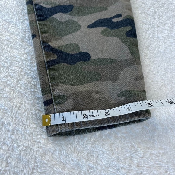 Gap Jeggings SIZE 29 Stretch Green Camo Low‎ Rise Skimmer Legging Pockets Denim - Picture 7 of 13